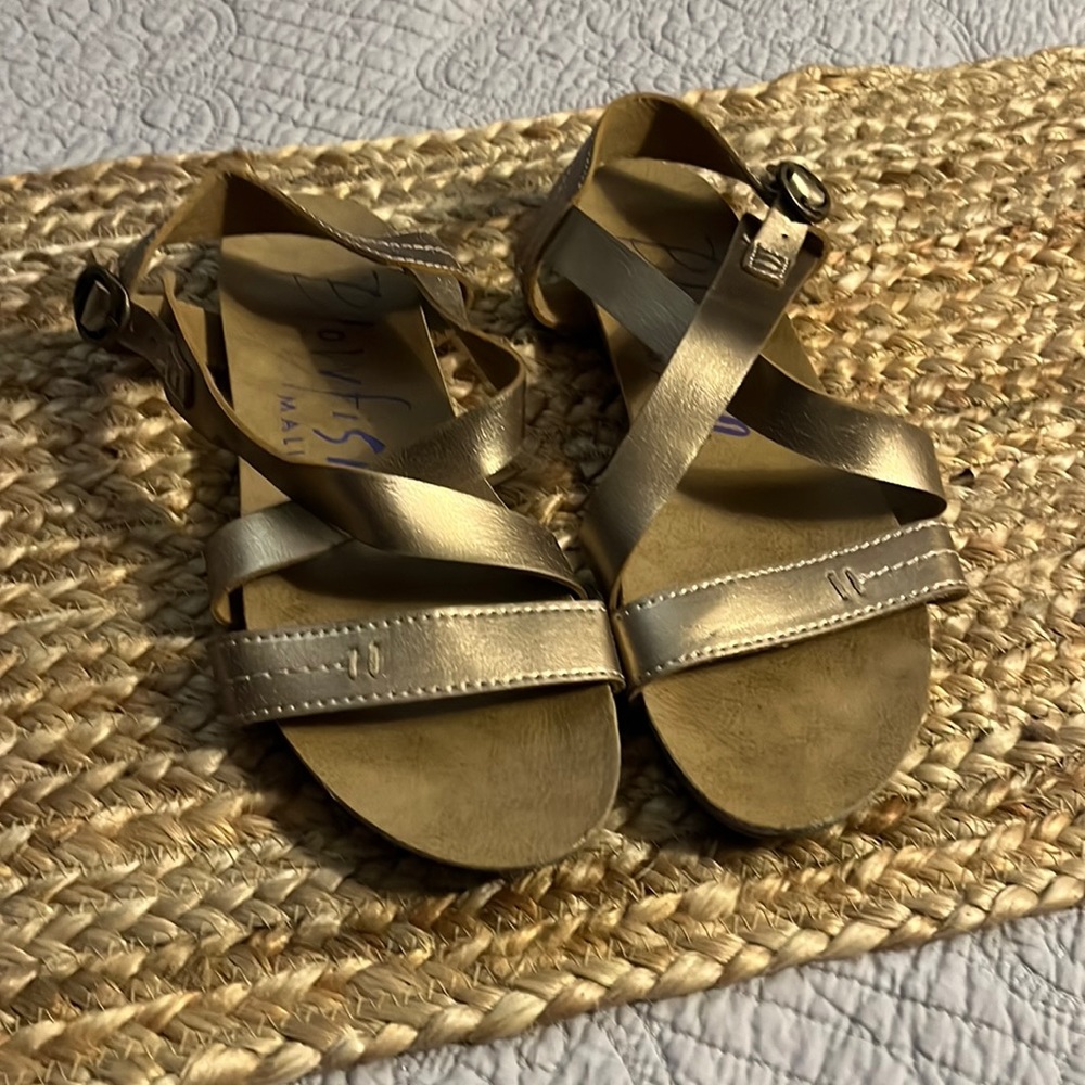 Blowfish gold sandals